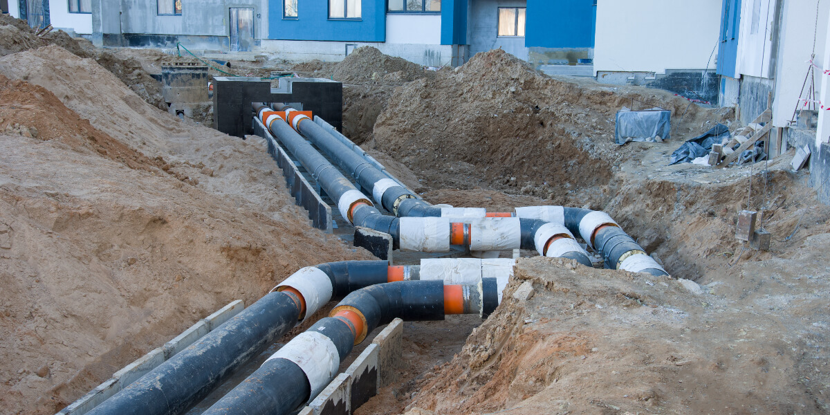 Heat network system groundworks