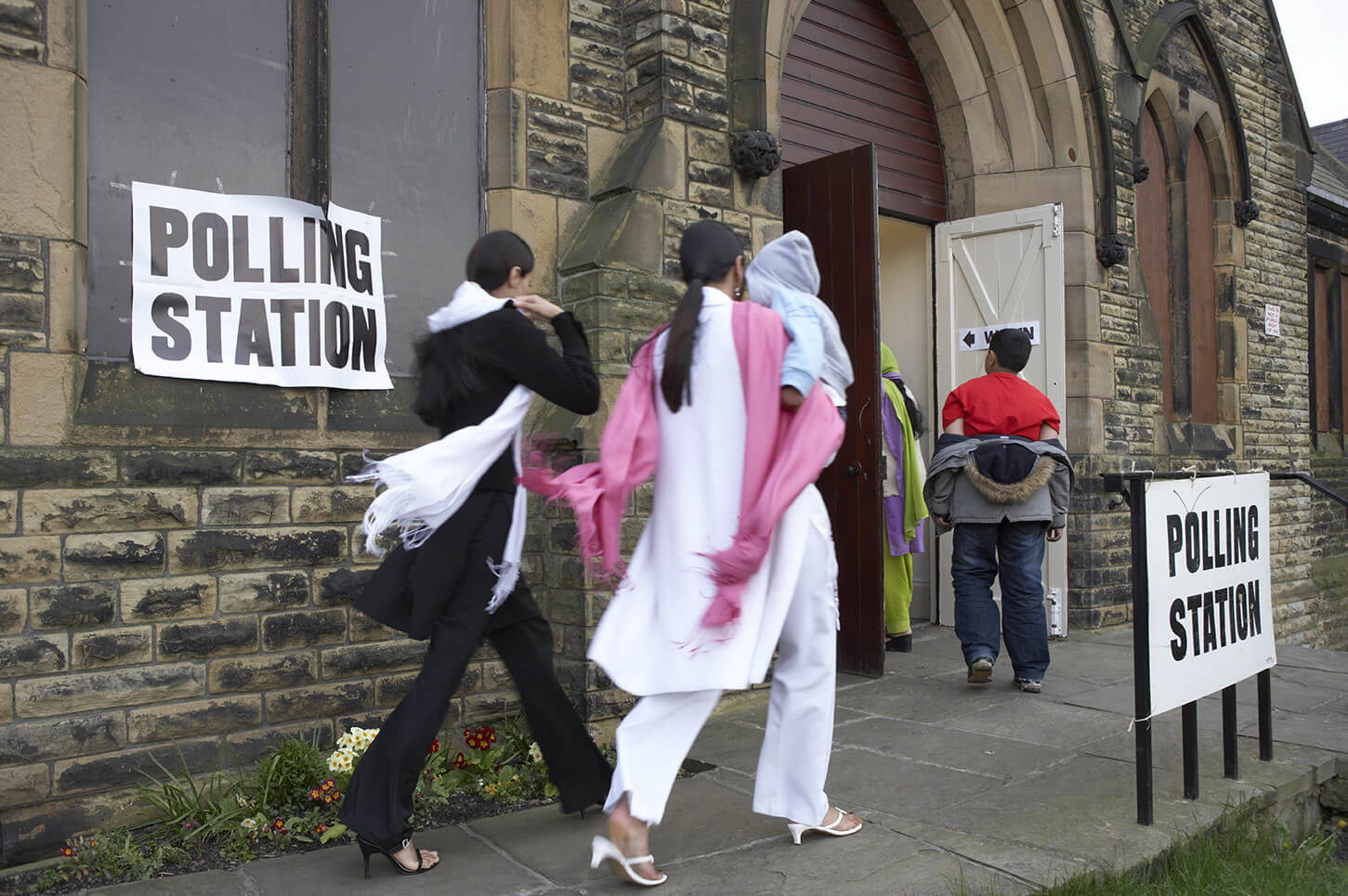 British polling station