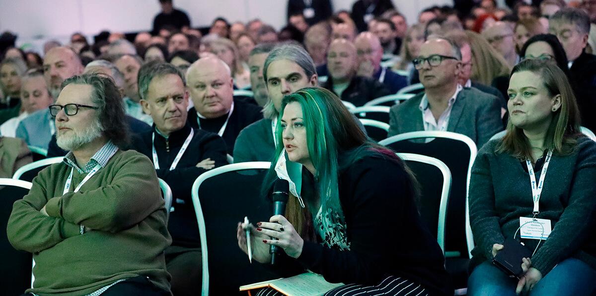 Audience at a conference