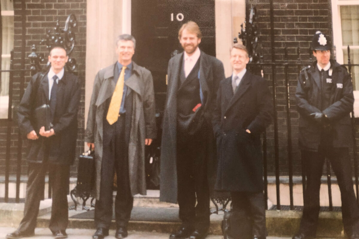 From Left: Steve Brandwood, Tony Black, Dr Andrew Larner, Michael Nicholson.