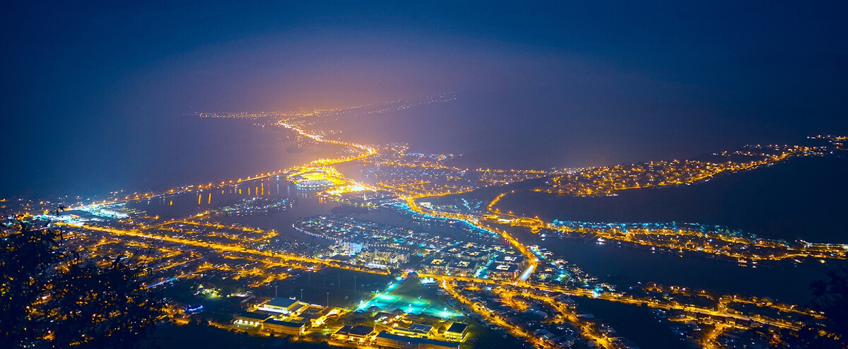 Liverpool at night