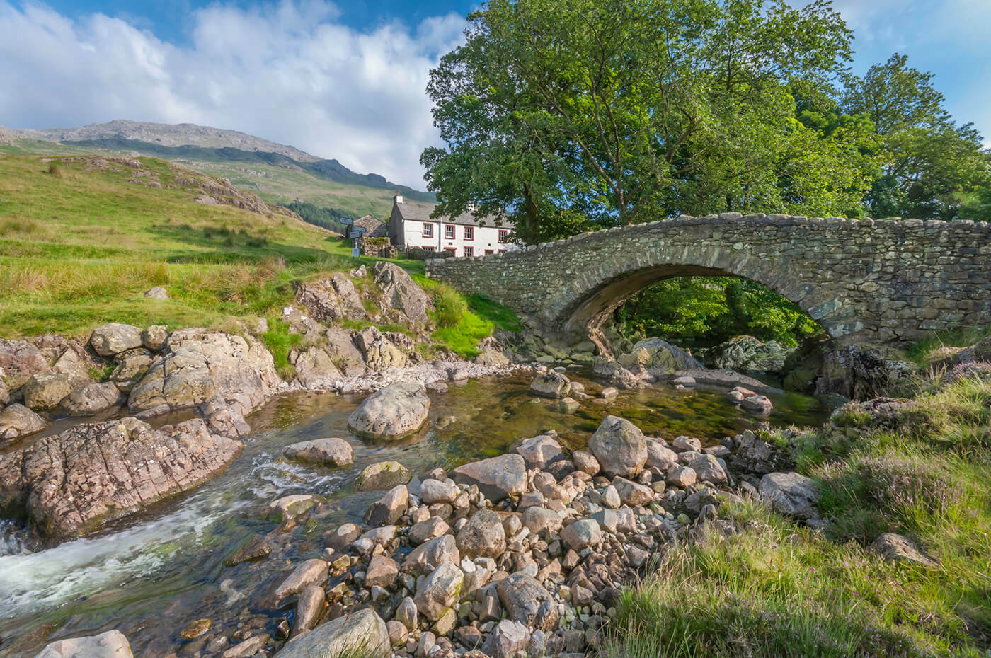 Bridge and property in Cumbria