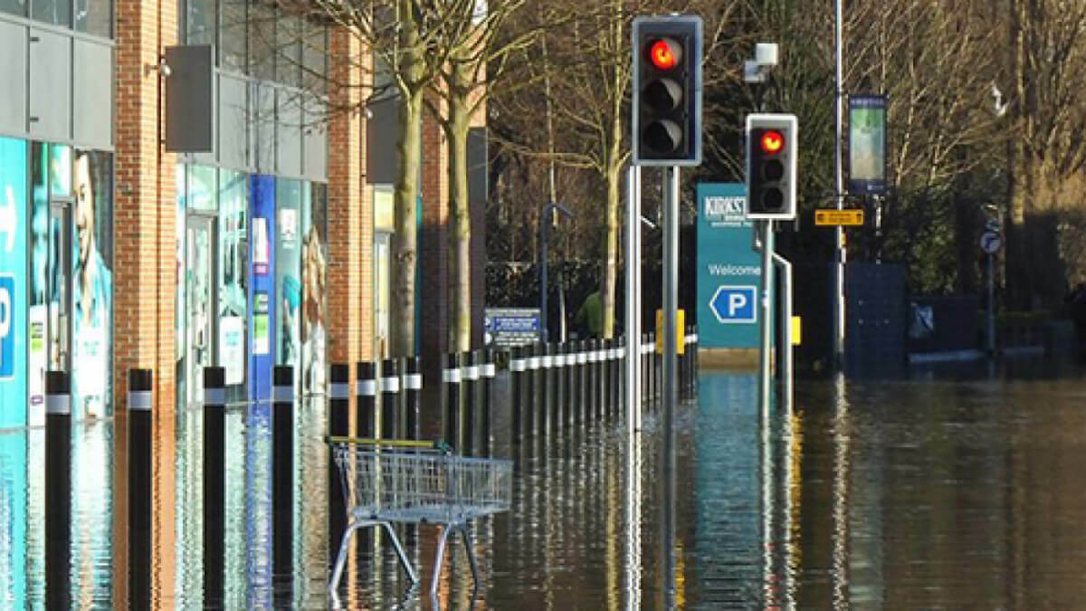 Photo of Flooding in Leeds City Centre