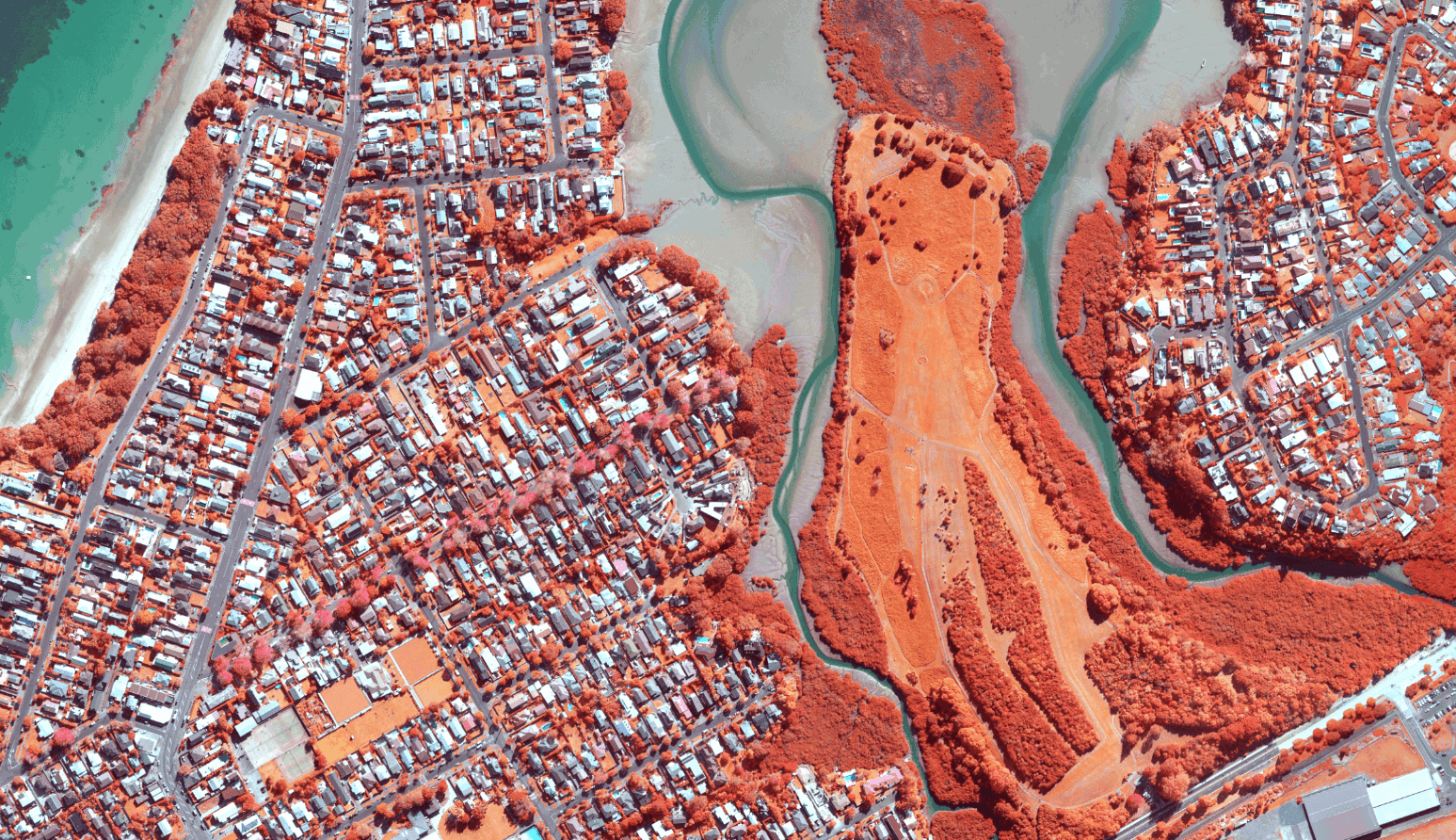 Auckland suburbs infrared