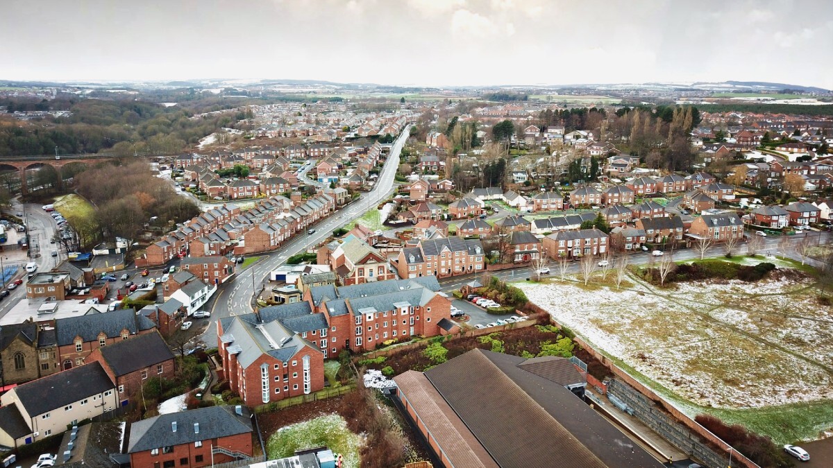 Chester Le Street town centre in County Durham