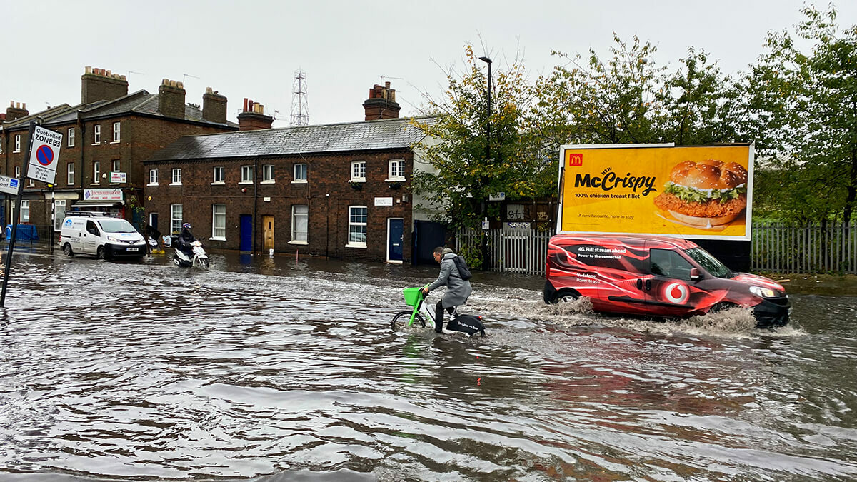 London homes at risk of flooding