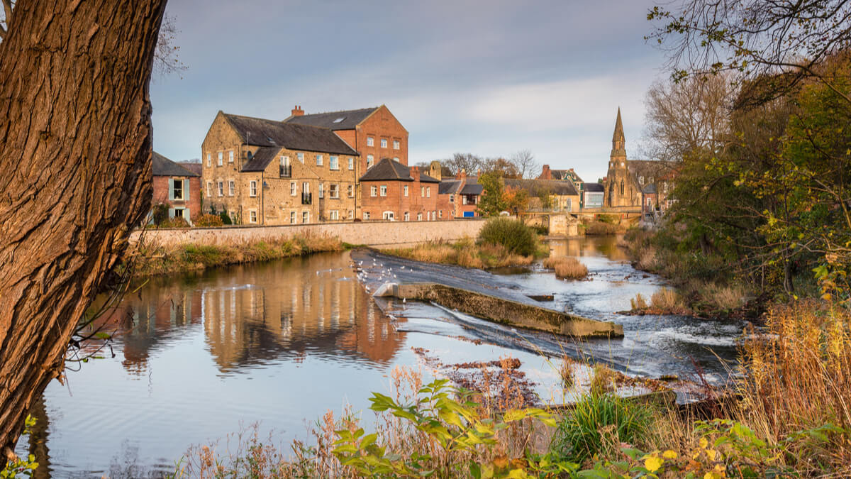 River Wansbeck Weir Morpeth