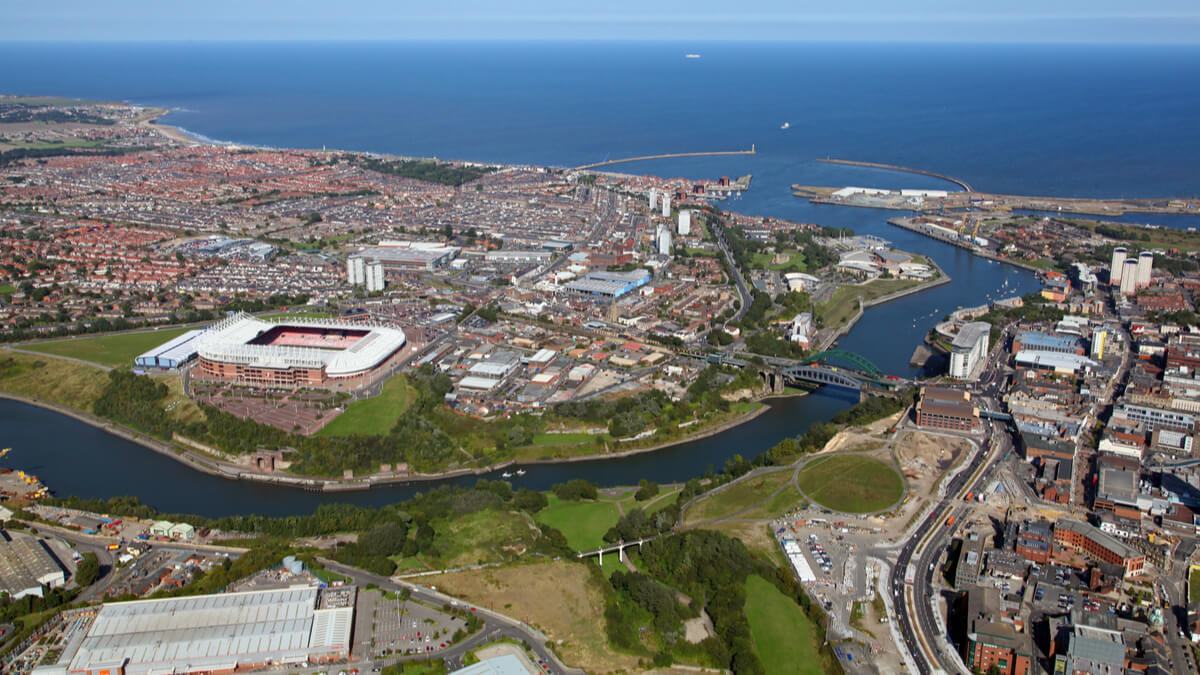 Sunderland City Aerial View