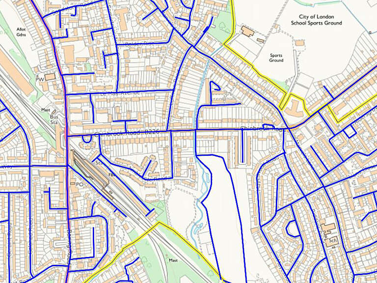Find My Street map 853 x 640