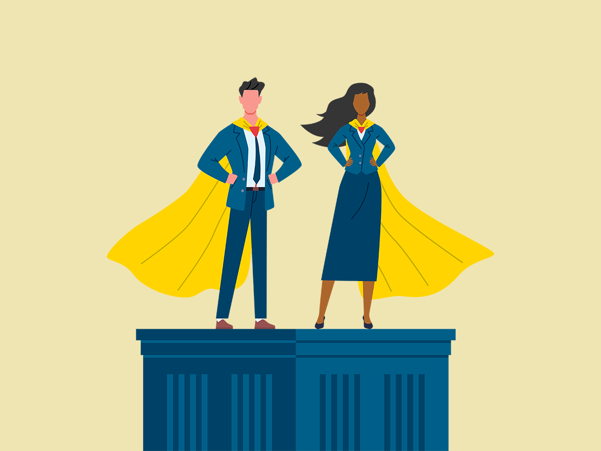 Custodian Image yellow background