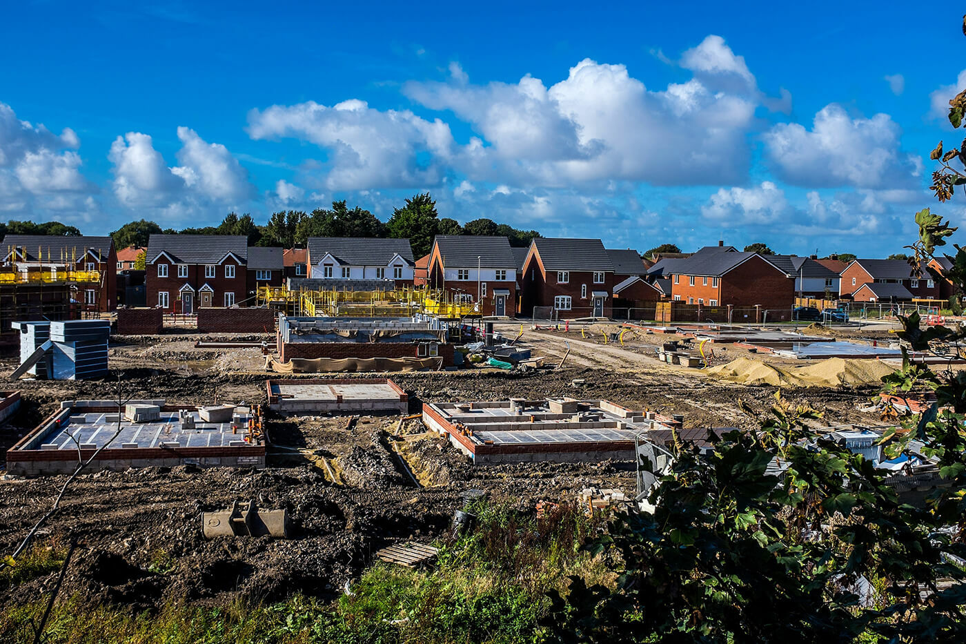 New homes being built