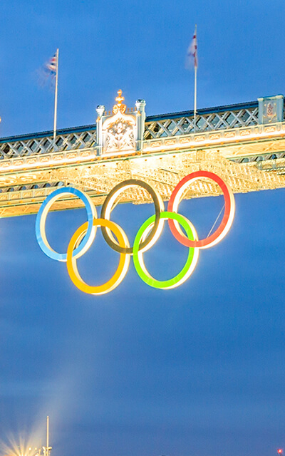 London 2012 olympic rings on Tower Bridge 640 x 400 portfolio