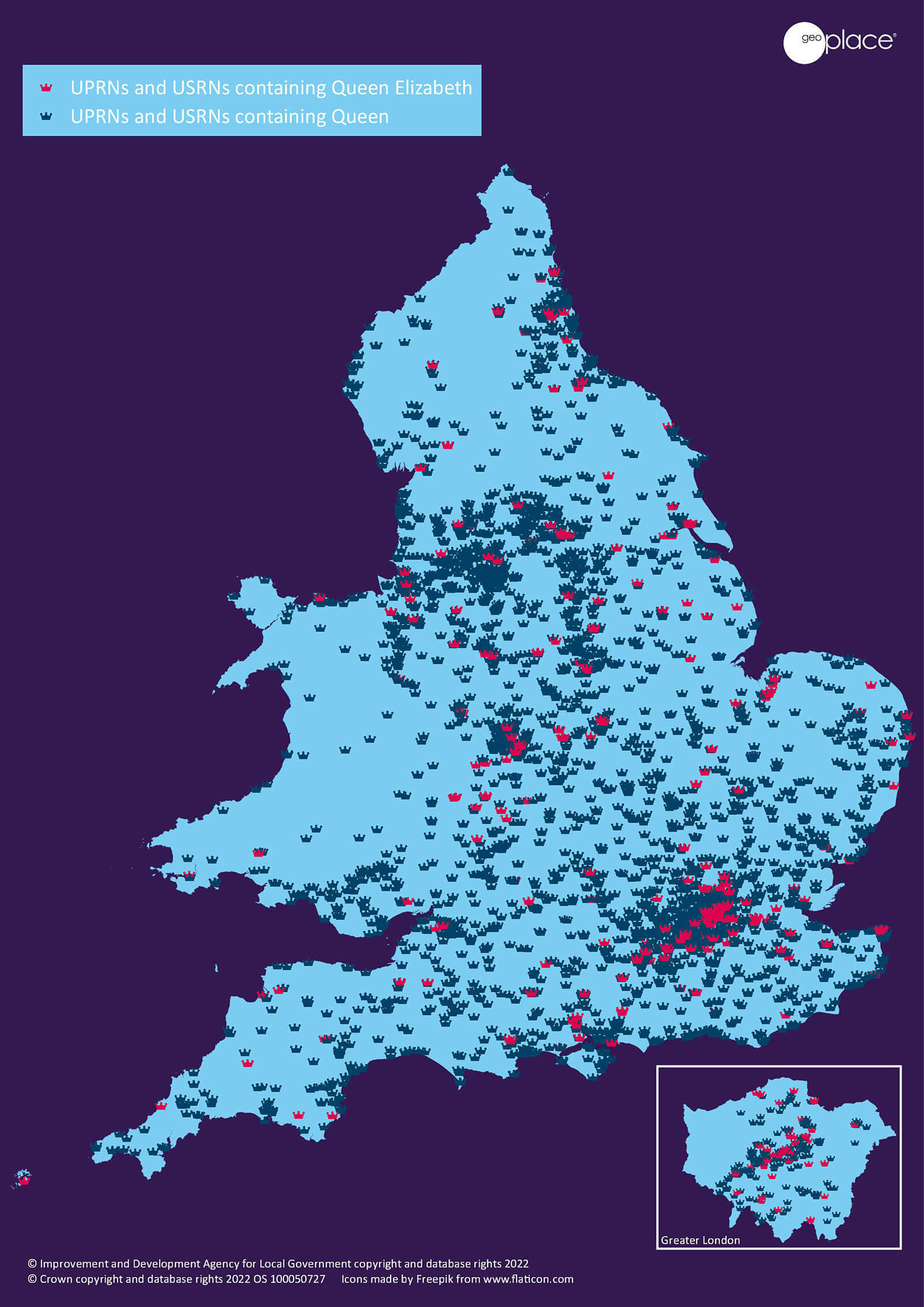 Queen Elizabeth map